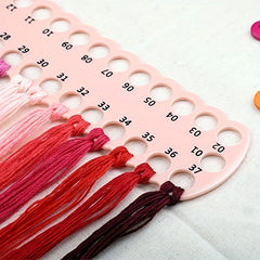2pcs Colorful Cross Stitch Thread Board Plastic Threading Board