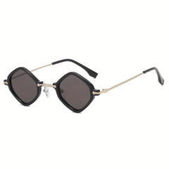 Retro Irregular Frame Men's Sunglasses with Case
