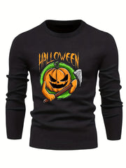 Jack O Lantern Slim Fit Pumpkin Sweater for Men