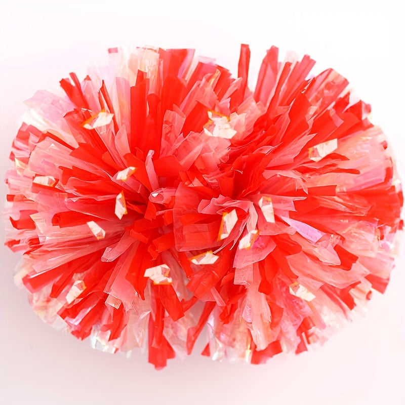 2pcs 11.81inch Colorful Cheering Poms Handheld Props Dancing Supplies