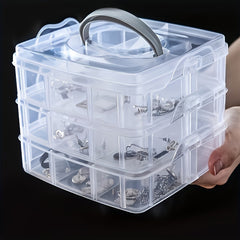1pc Transparent Storage Box Toys Sorting Box Storage And Storage Box