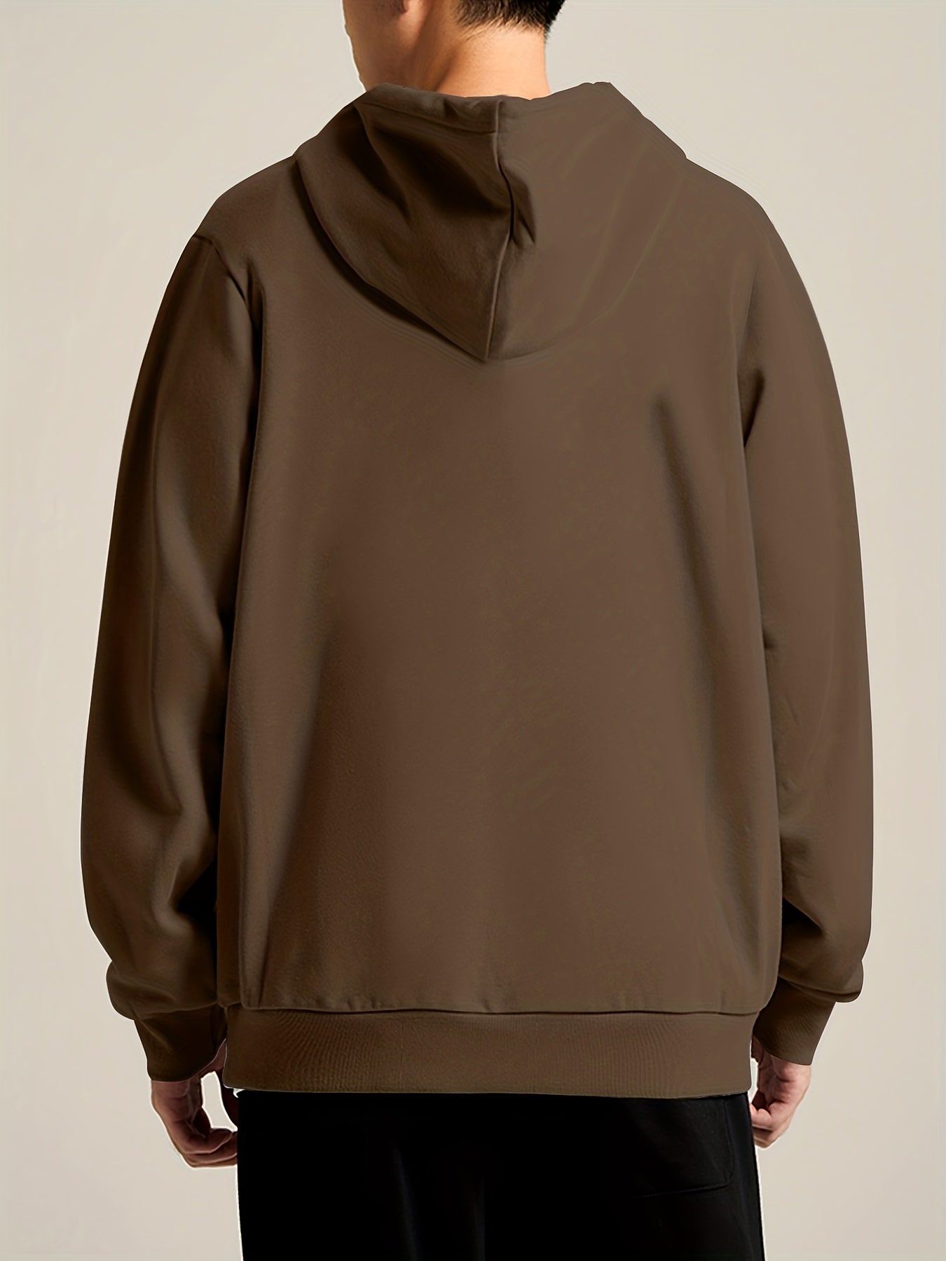 Sunset Print Hoodie Men's Casual Pullover Hooded Sweatshirt