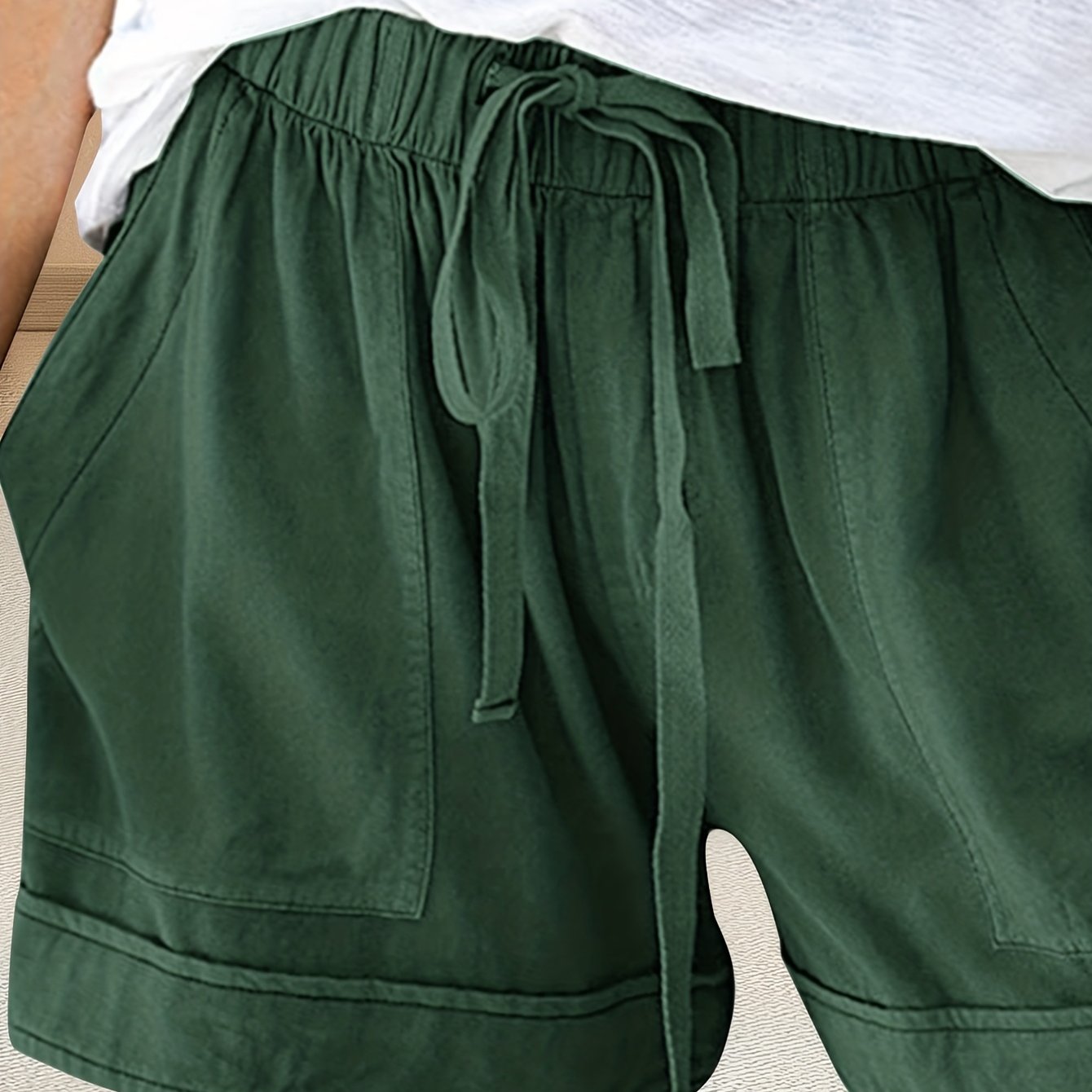 Summer Drawstring Casual Shorts Women's Clothing