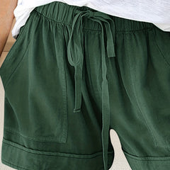 Summer Drawstring Casual Shorts Women's Clothing