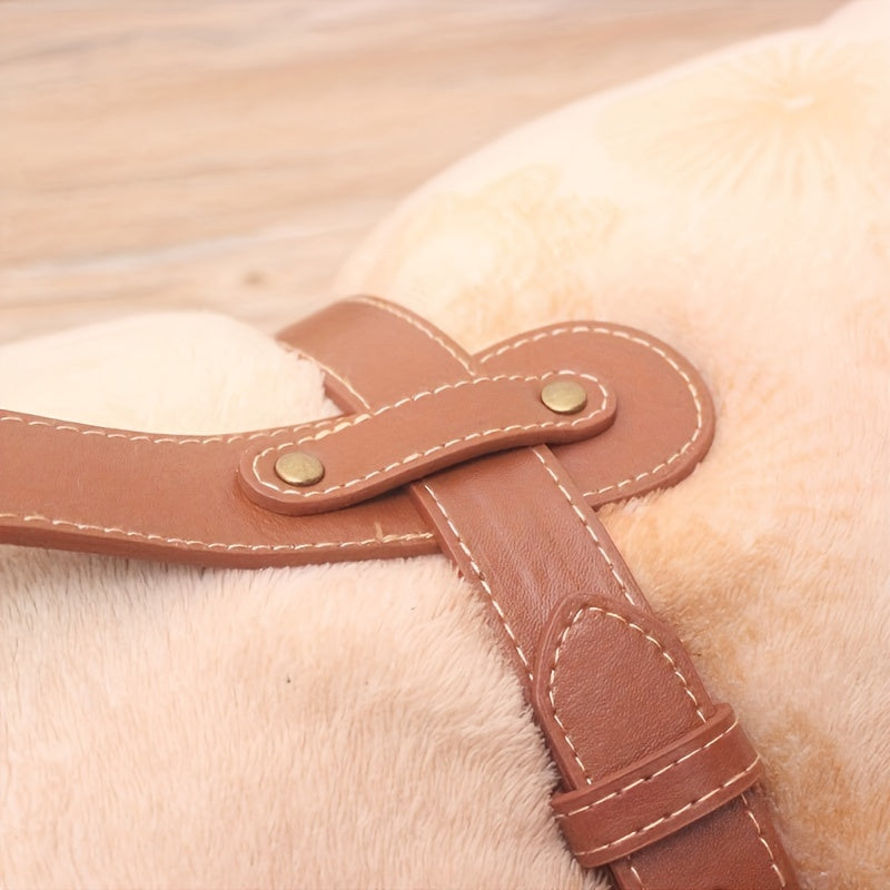 Adjustable PU Leather Picnic Mat Carrier Strap for Outdoor Camping