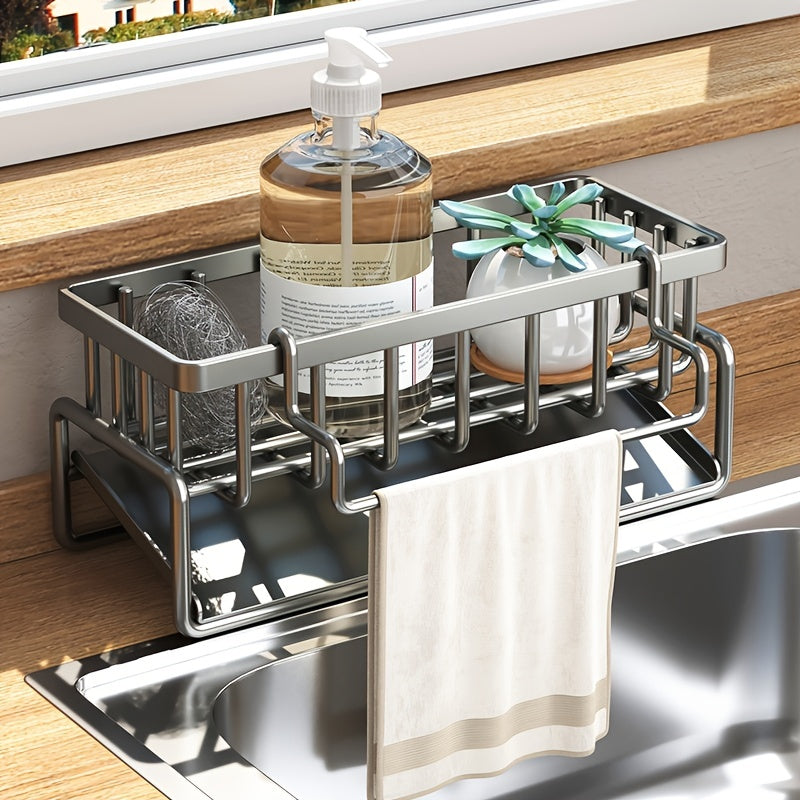 Kitchen Sink Rack Drain Baskets Countertop Storage