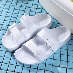 Men's Buckle Strap Slip On Sandals, Assorted Colors