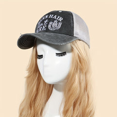 Barn Hair Dont Care Trucker Hat Breathable Mesh Baseball Cap
