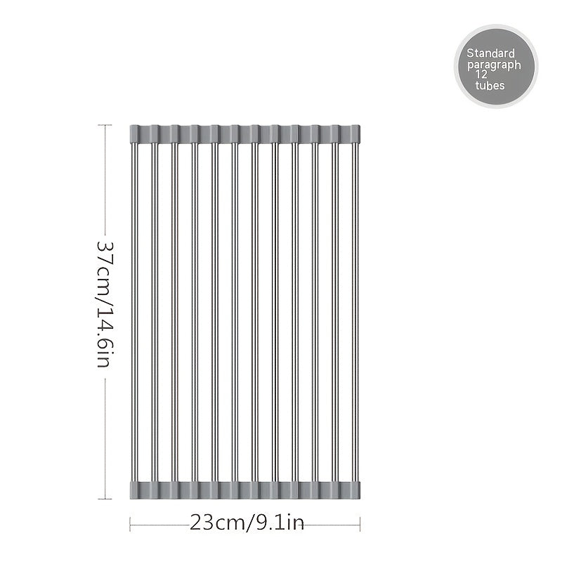 Roll Up Dish Drying Rack Foldable Sink Mat
