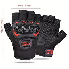 Breathable Non Slip Motorcycle Riding Gloves with Touch Screen - 1 Pair