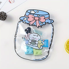10pcs Self Sealing Snack Bags Small Jewelry Biscuit Candy Bags 14 Silk
