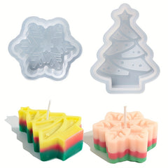 Christmas Snow Candle Silicone Mold Gypsum Aromatherapy Decoration