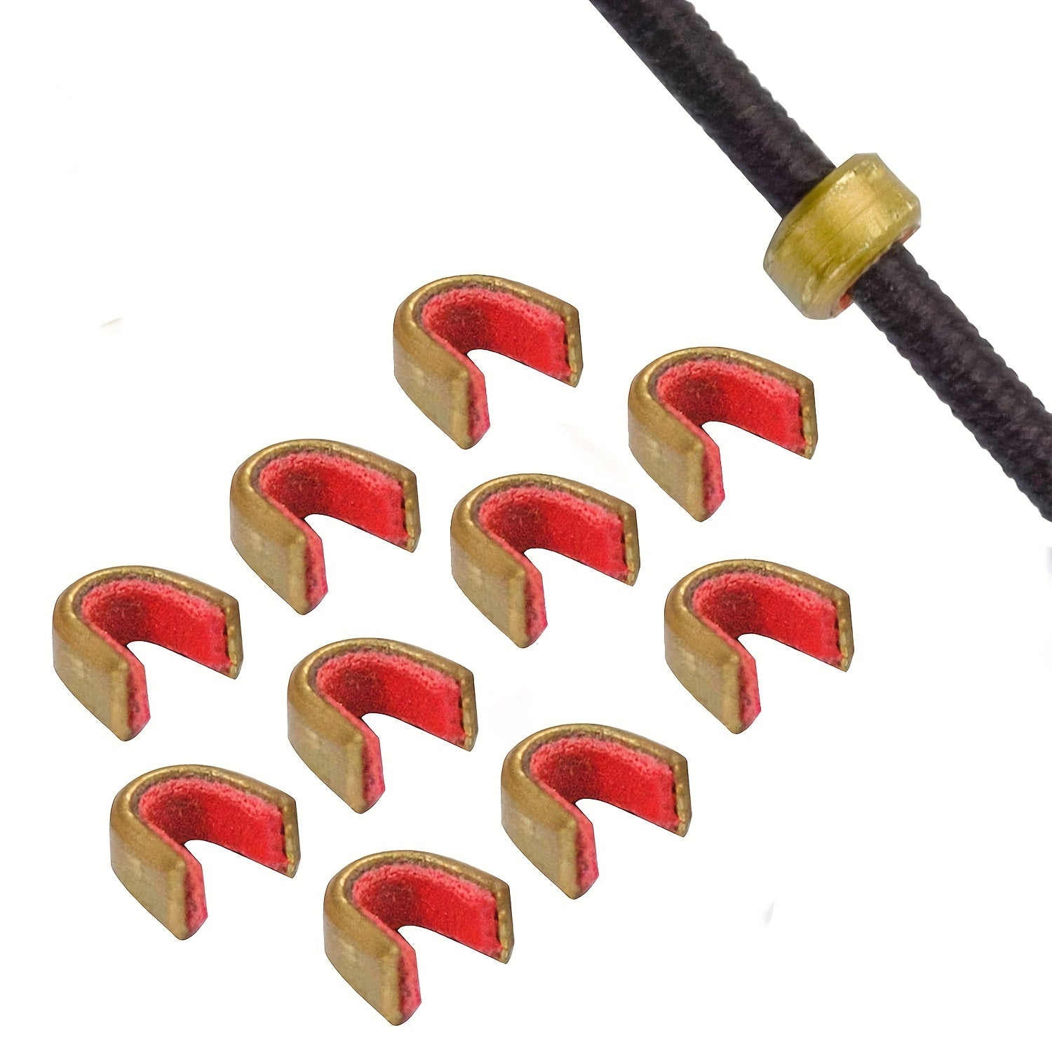 Brass Bowstring Nocking Points 10pcs Enhance Accuracy Consistency
