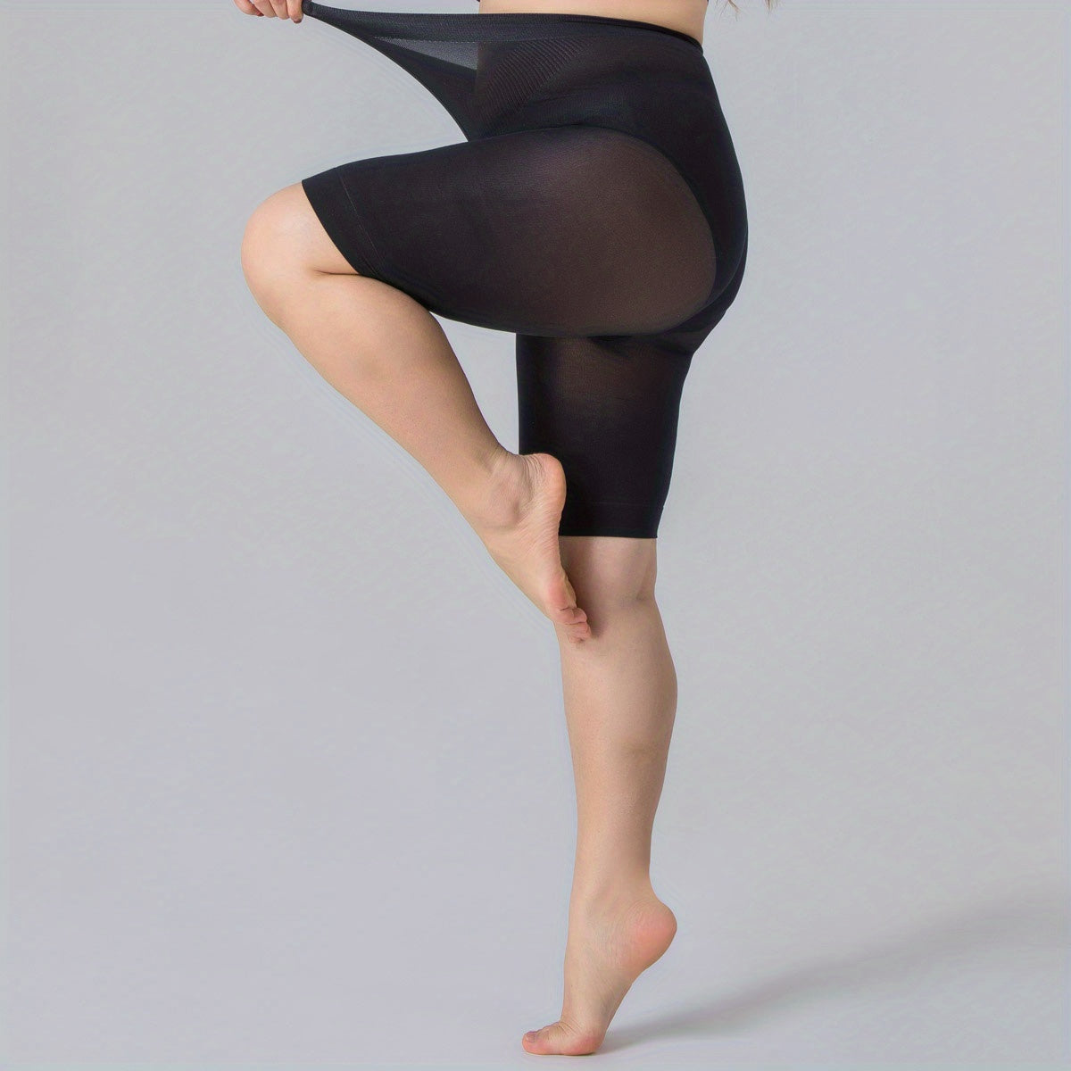 Solid High Stretch Short Skinny Pantyhose