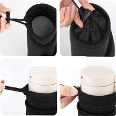 Portable Water Bottle Bag with Shoulder Strap for Outdoor Activities