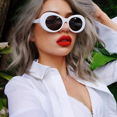 Y2K Sunglasses Punk Round Lens Glasses UV Protection