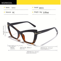 Vintage Cat Eye Eyeglasses Anti Light Eyewear