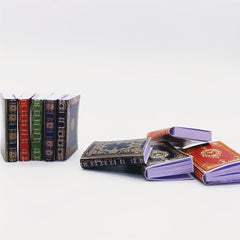 3pcs 1:12 Dollhouse Books Study Bedroom Library Decoration Christmas Gift