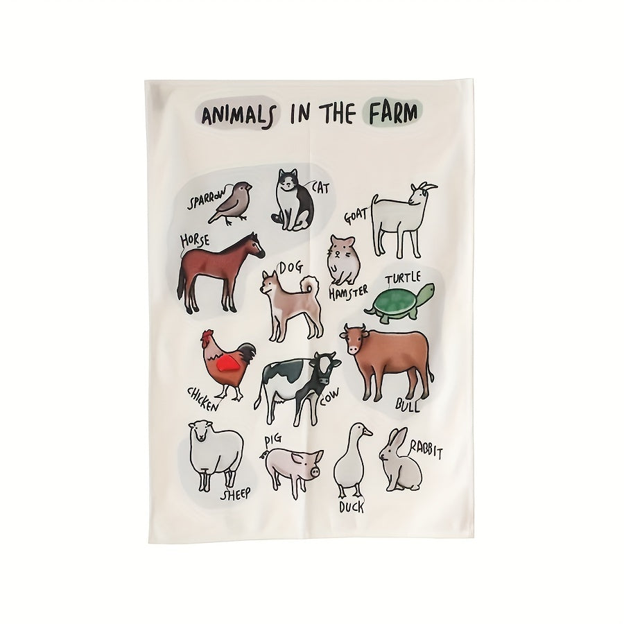 Cognition Alphanumeric Hanging Cloth for Toddler Bathroom Decor