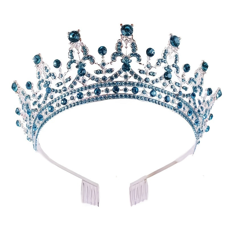 Crystal Tiara Crown Headband for Women Girls Wedding Prom Halloween