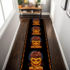 Halloween Skull Head Pattern Carpet - Creative Area Rug for Dining Living Bedroo