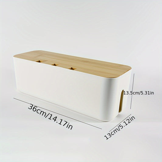 ABS Cable Management Box for Power Strips Extension Cords TV