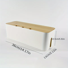 ABS Cable Management Box for Power Strips Extension Cords TV