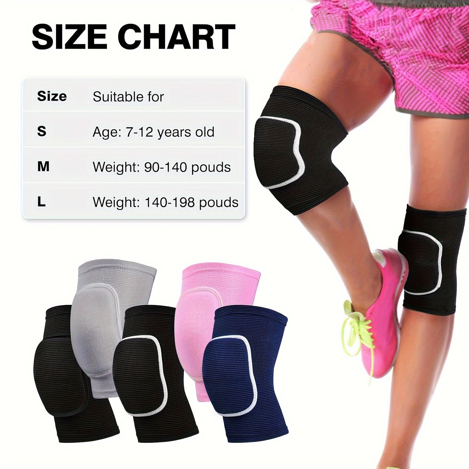 Breathable Knee Pads for Sports & Activities - 1 Pair
