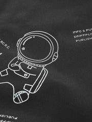 Men's Astronaut Print Windproof Casual Jacket
