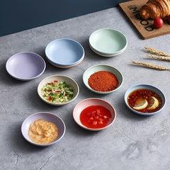 5pcs Colorful Snack Plates for Camping Picnic and BBQ