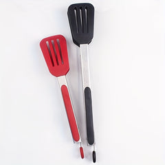 9-12 Square Head Shovel Clip Food Clip High Temp Silicone Non-stick Kitchen BBQ