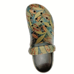 Men's Forest Print Slip On Platform Clogs Sandals
