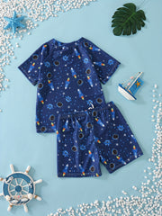 Boys Rocket Swim Suit Set for Beach Vacation