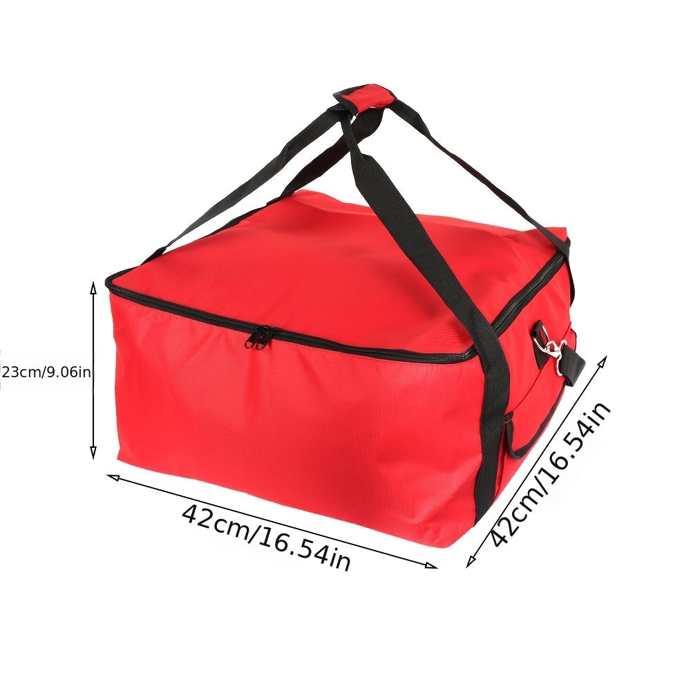 Insulated Food Bag Portable Pizza Bag Hot Cold Food Adjustable Pizza Carrier