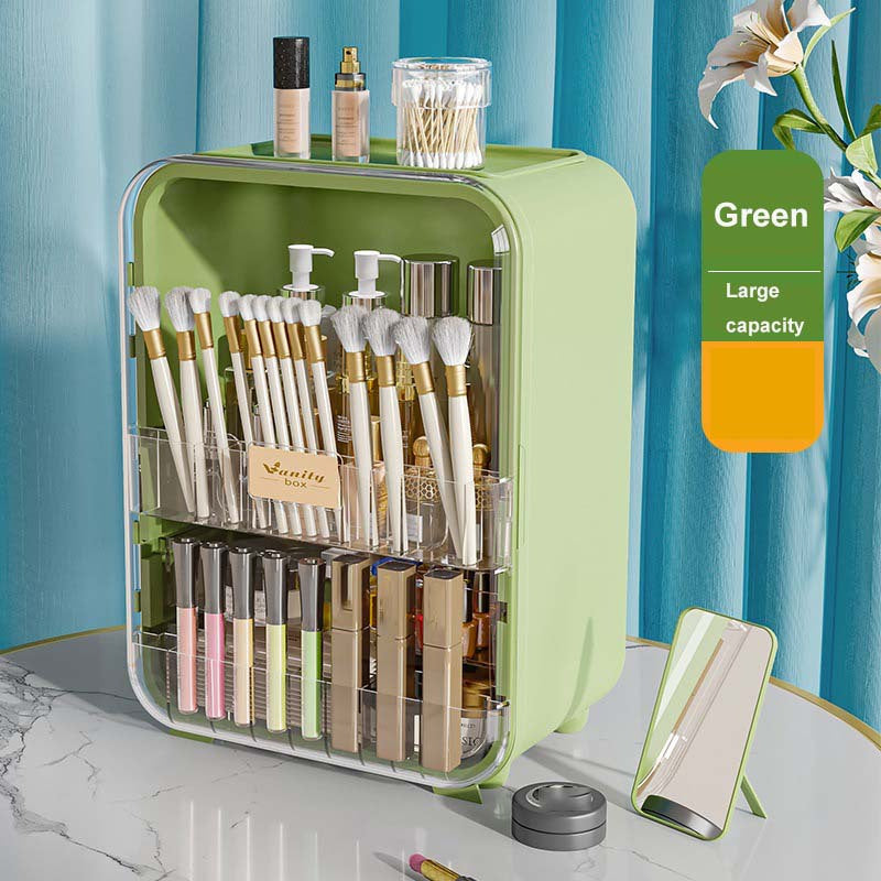 Makeup Organizer Large Capacity with Brush Holder