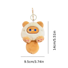 Tuantuan Cat Keychain Catching Machine Doll Plush Gift Cartoon Keychain