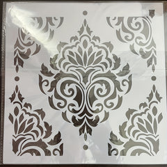 Large Flower Damask Stencil Template for Home DIY Painting