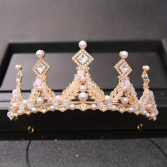 Rhinestone Crown Headband Hair Accessories for Party Girls