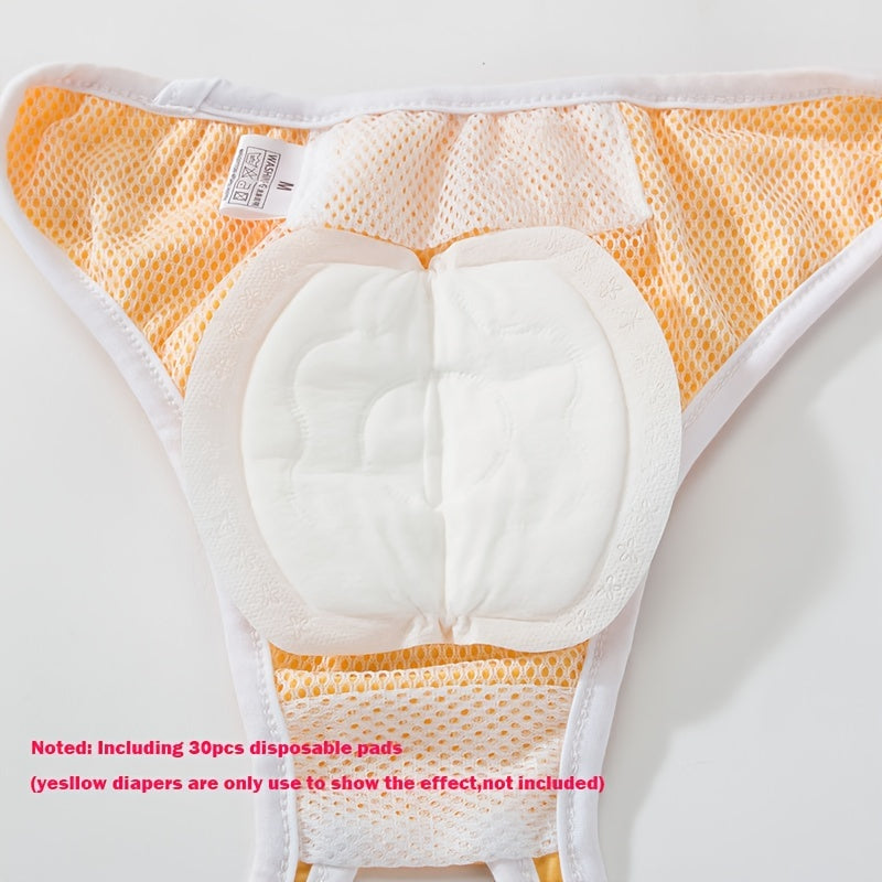 30pcs Dog Disposable Diaper Pads for Female Dogs Menstrual Period Sanitary Pants