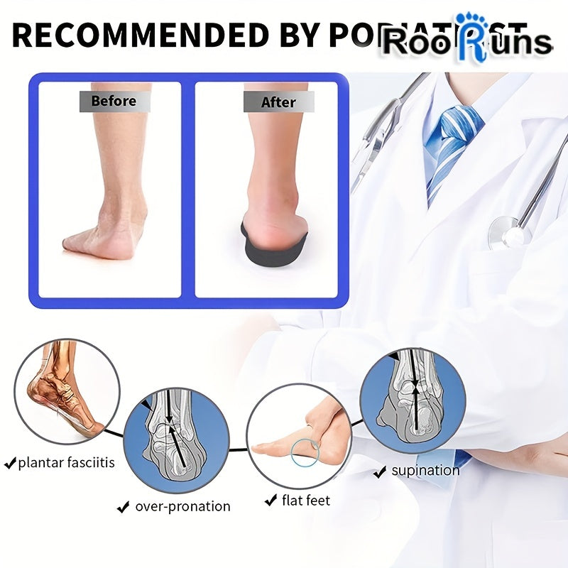 Plantar Fasciitis Support Insoles for Women and Men