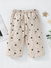 Boys Geometric Pattern Shorts Loose Fit Casual Summer Kids Clothes