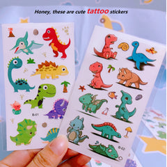 Dinosaur Temporary Tattoo Sticker Pack - Fun Design for Kids