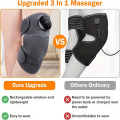 Rechargeable Knee Massager with Heating 3 Modes