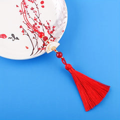 Chinese Style Fan Tassel Small Pendant Year Decorations DIY Craft