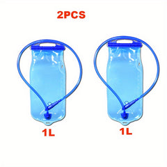 2pcs Portable Folding Water Bags - Large Capacity for Outdoor Activities