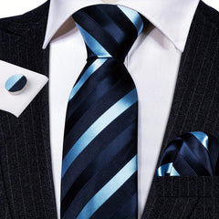 Barry Wang Stripe Necktie Set