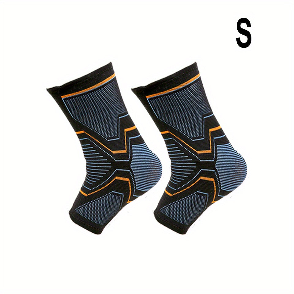 2pcs Sports Ankle Protector Stretch Pressurized Breathable Knitted