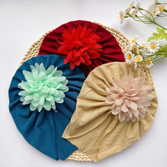 Soft Elastic Baby Girls Flower Turban Headband