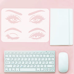 3pcs Hollow Out Drawing Stencils, Christmas Craft Supplies Stickers