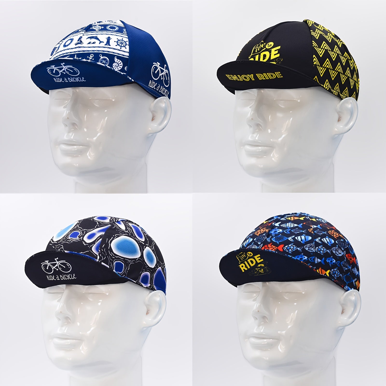 Retro Cycling Caps Under Helmet Bike Cap Hat For Bicycle Running Ridding